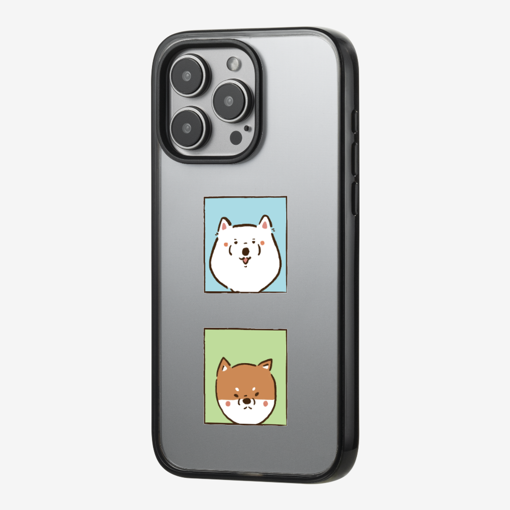 Samoyed and Shiba Inu Phone Case