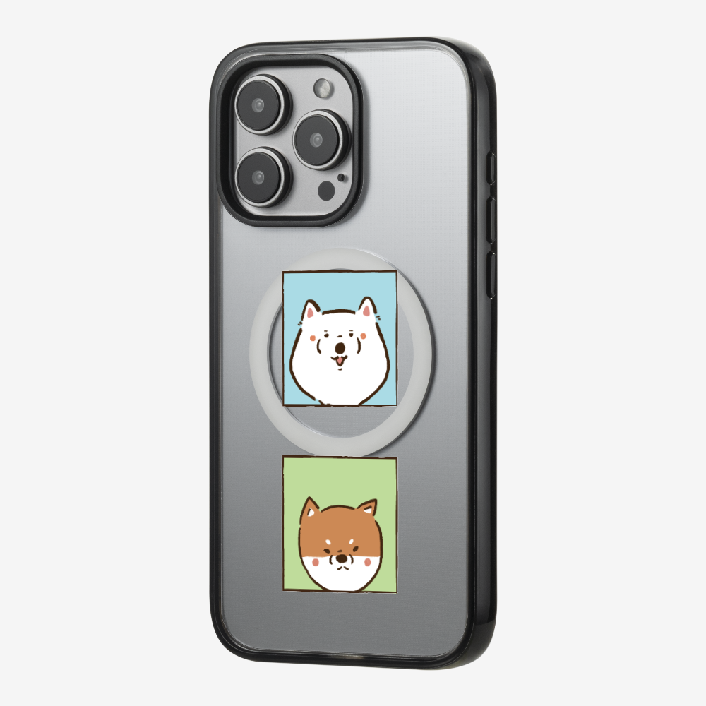 Samoyed and Shiba Inu Phone Case