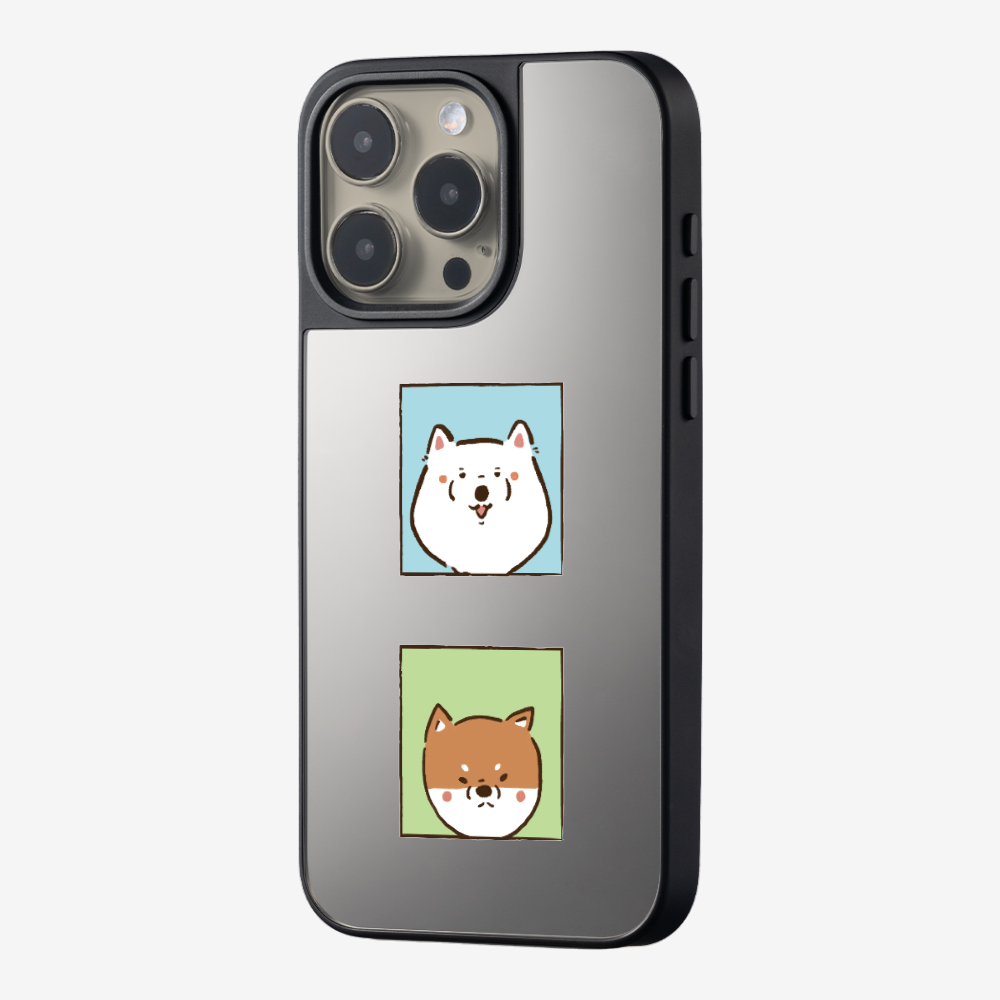 Samoyed and Shiba Inu Phone Case