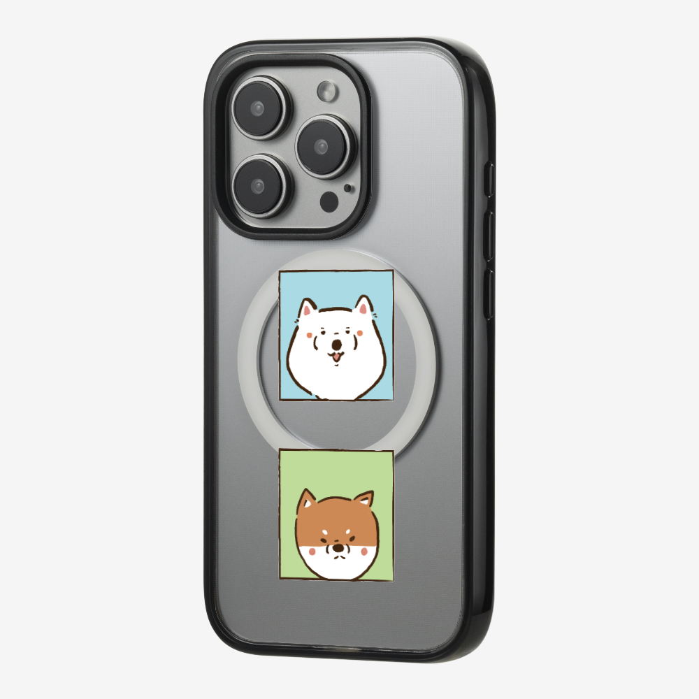 Samoyed and Shiba Inu Phone Case
