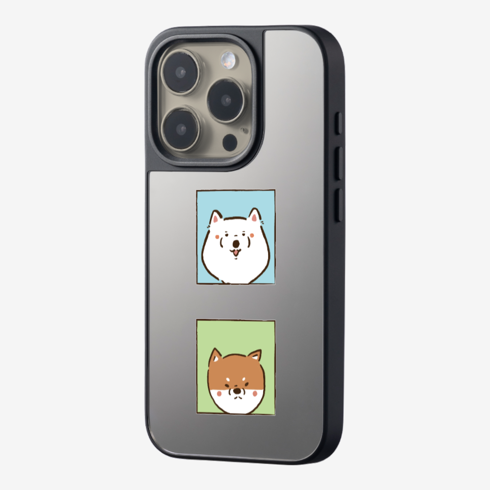 Samoyed and Shiba Inu Phone Case