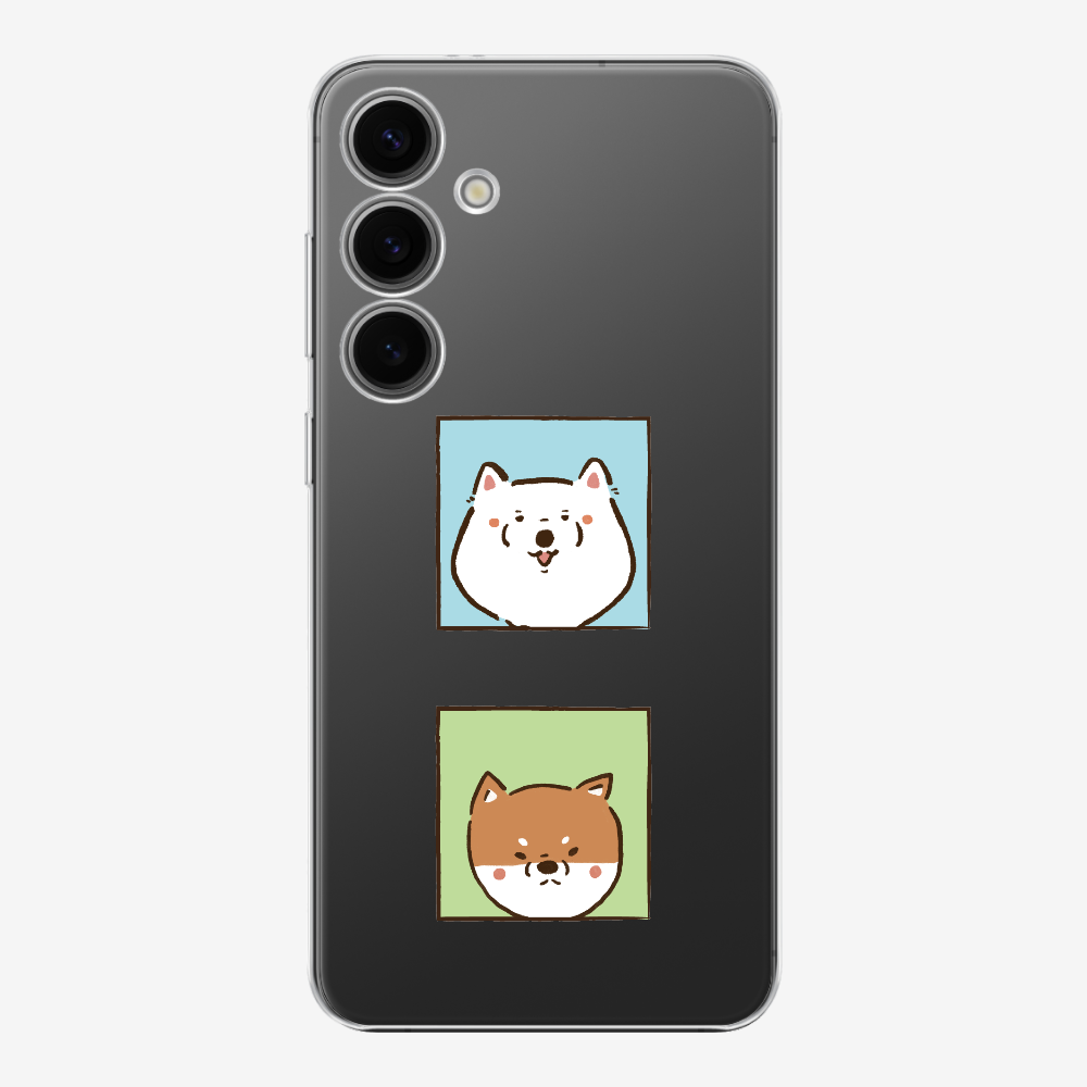 Samoyed and Shiba Inu Phone Case