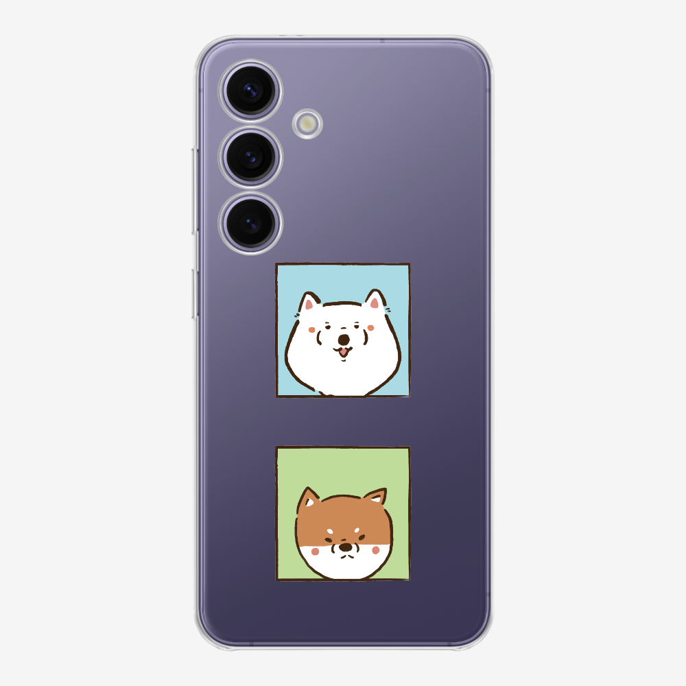 Samoyed and Shiba Inu Phone Case
