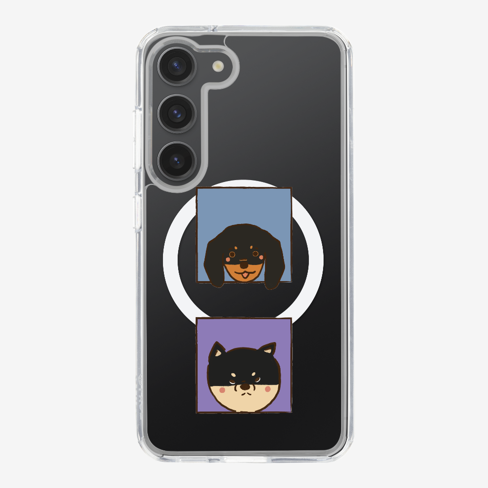 Dachshund and Corgi Phone Case