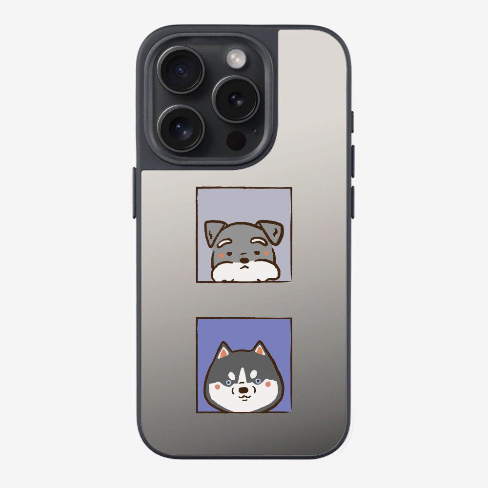 Schnauzer and Husky Phone Case