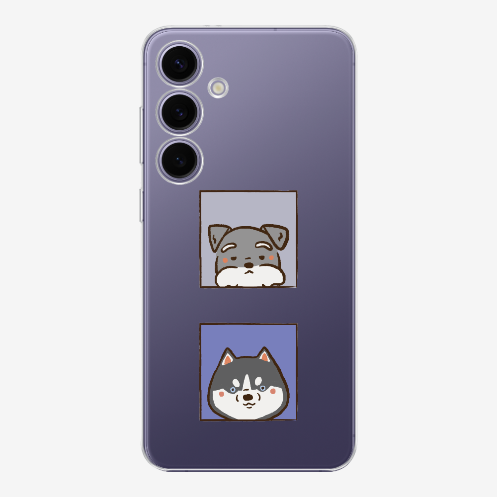 Schnauzer and Husky Phone Case