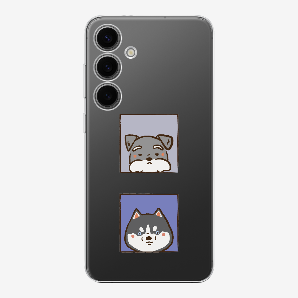 Schnauzer and Husky Phone Case