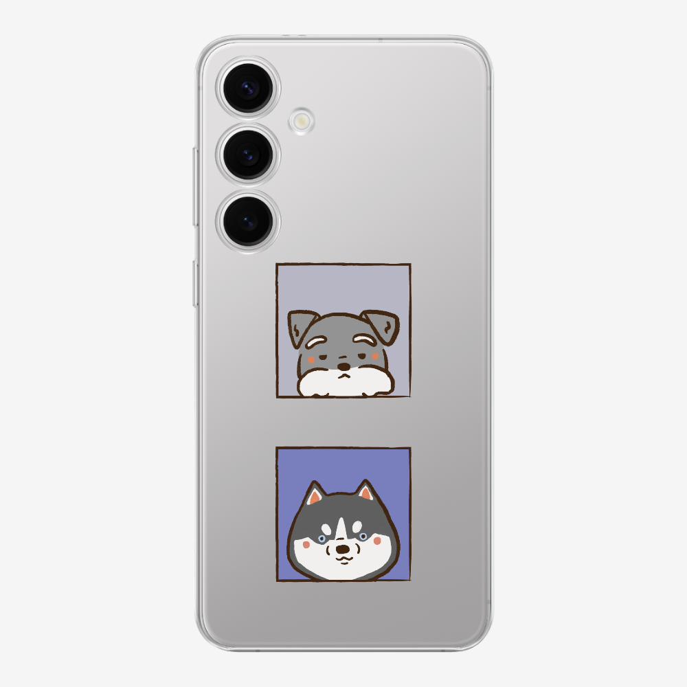 Schnauzer and Husky Phone Case