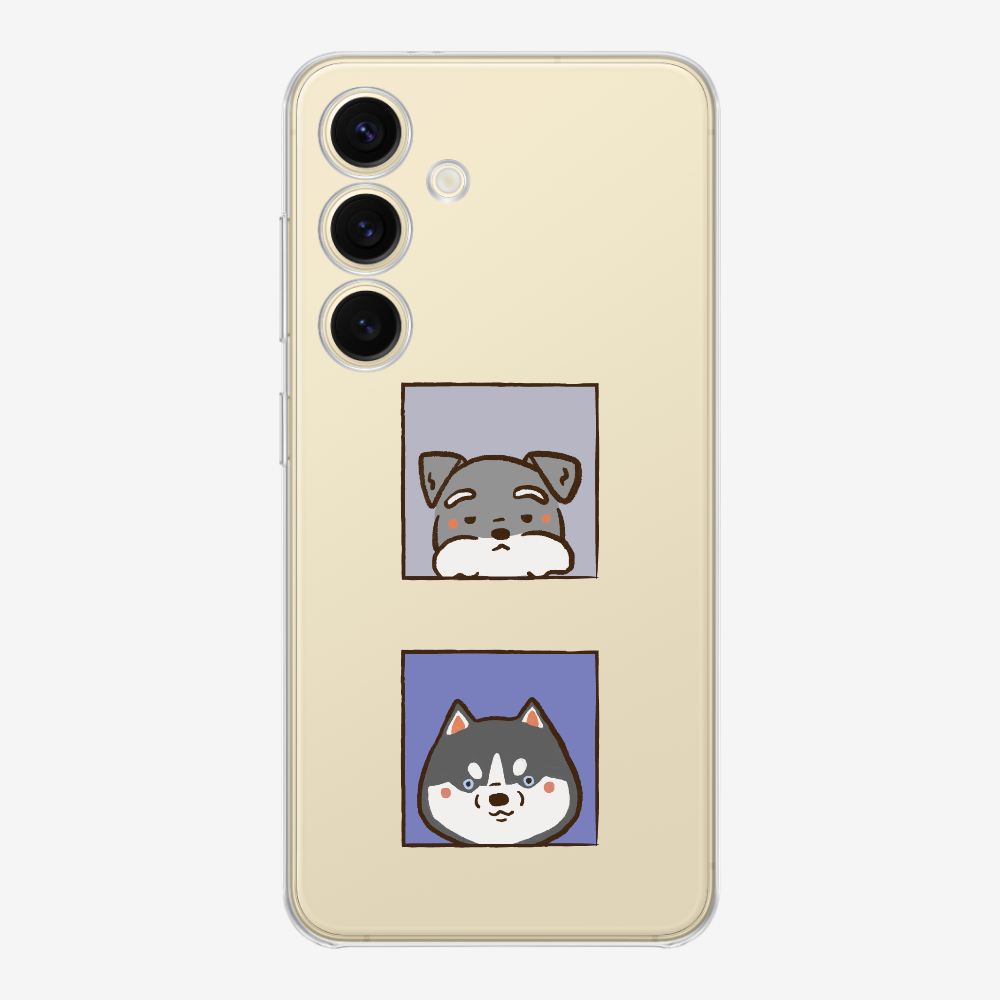 Schnauzer and Husky Phone Case