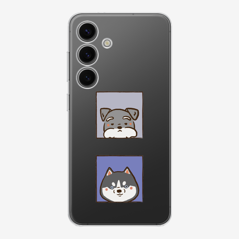 Schnauzer and Husky Phone Case