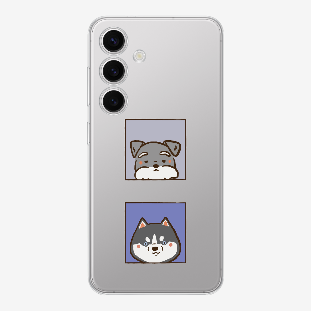 Schnauzer and Husky Phone Case