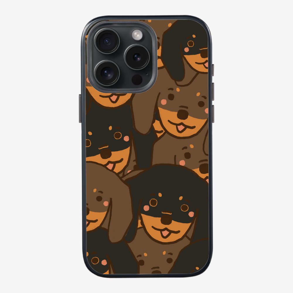 Crowded Dachshund Phone Case