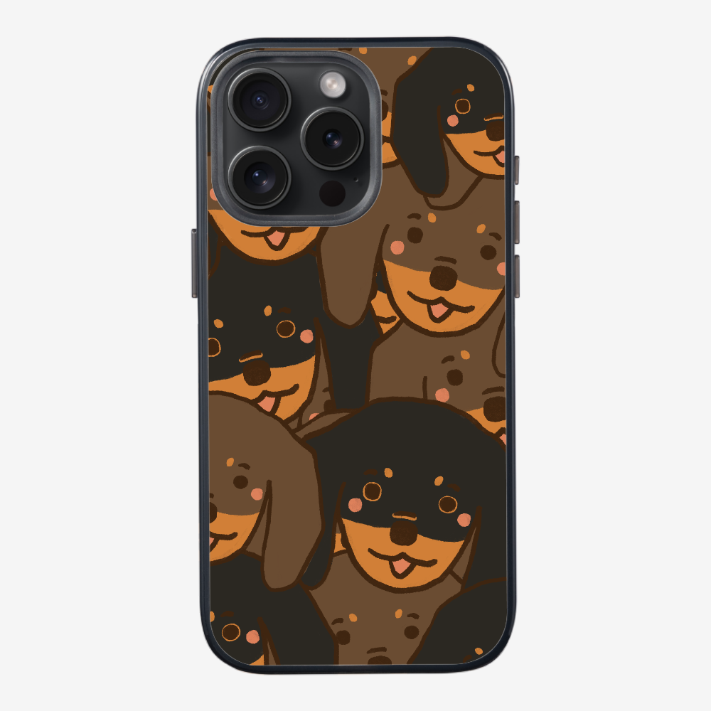 Crowded Dachshund Phone Case