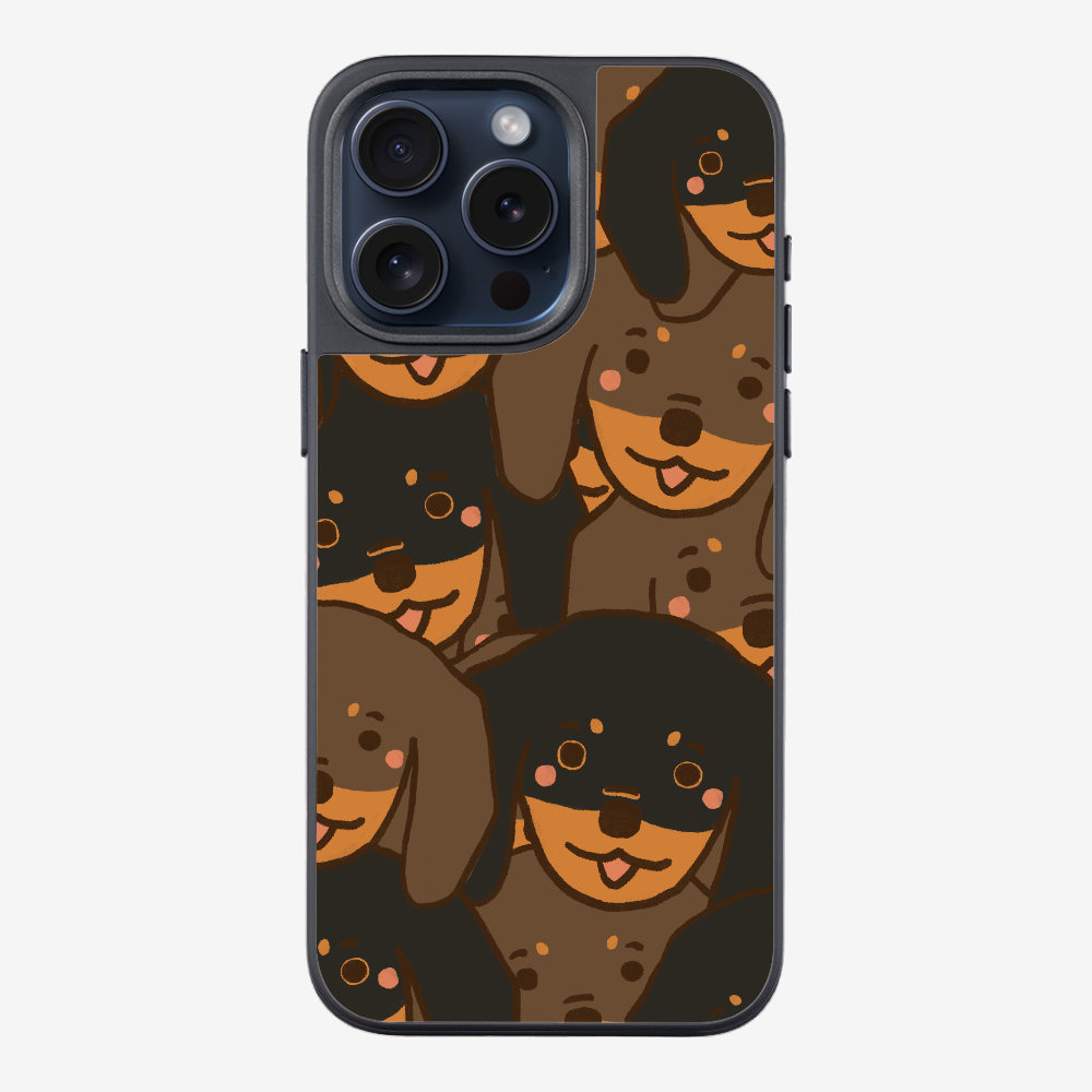 Crowded Dachshund Phone Case