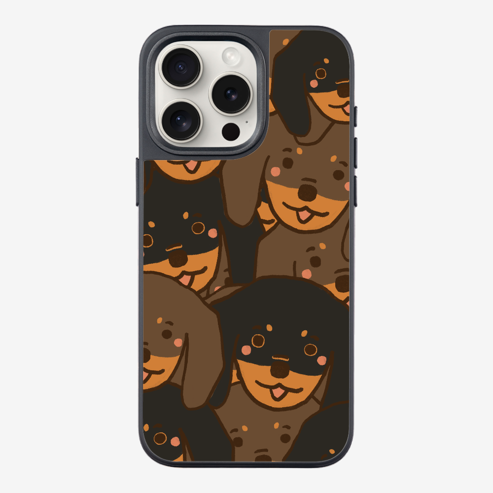 Crowded Dachshund Phone Case