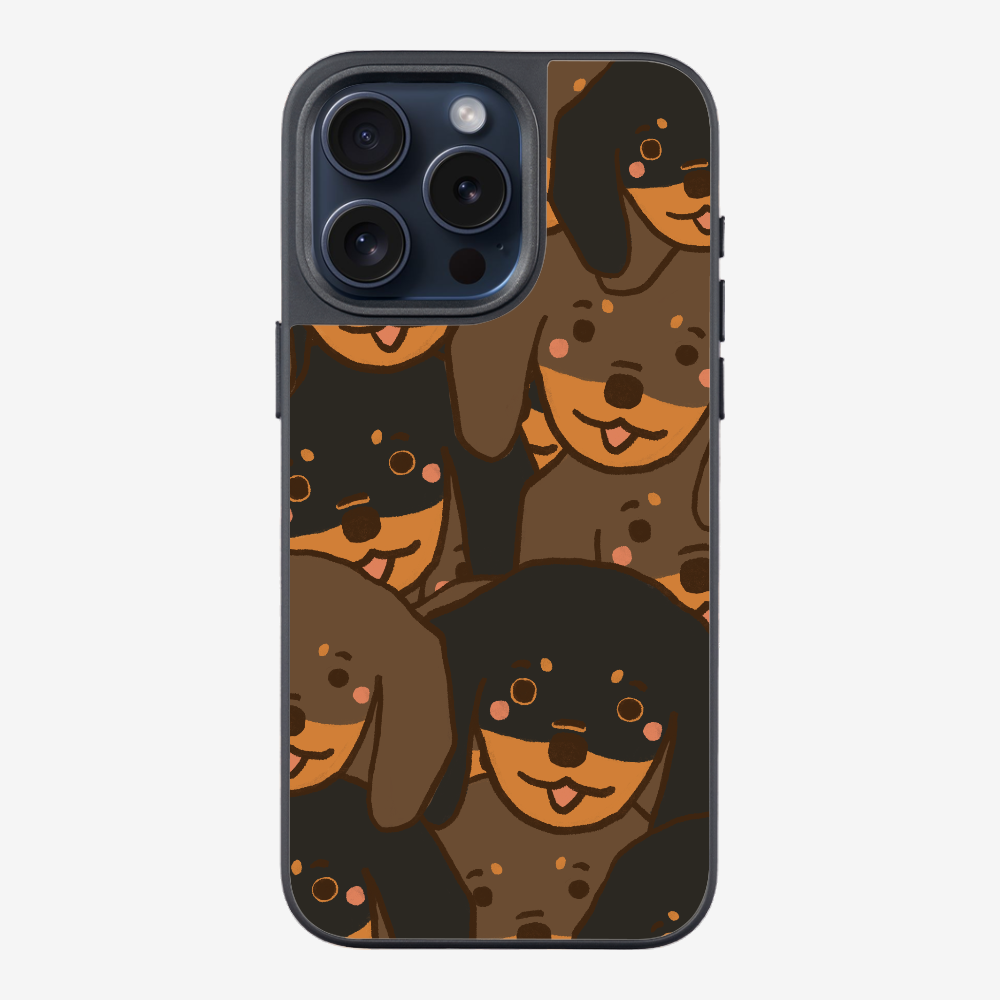 Crowded Dachshund Phone Case