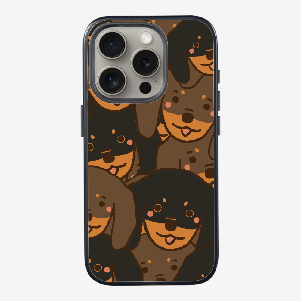 Crowded Dachshund Phone Case