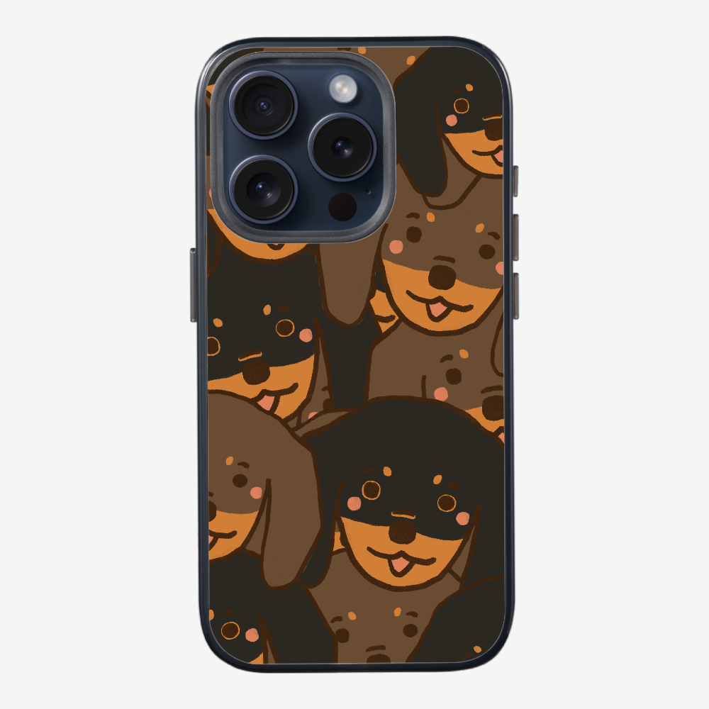 Crowded Dachshund Phone Case