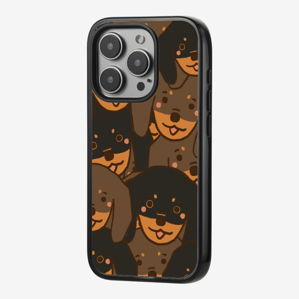 Crowded Dachshund Phone Case
