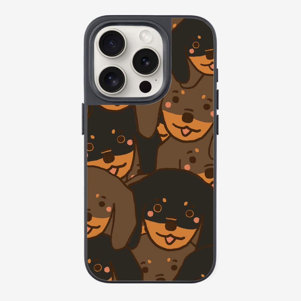 Crowded Dachshund Phone Case
