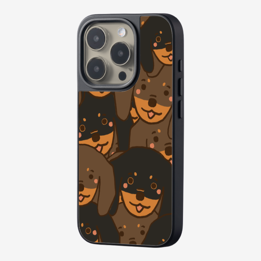 Crowded Dachshund Phone Case