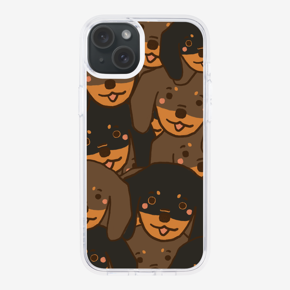 Crowded Dachshund Phone Case