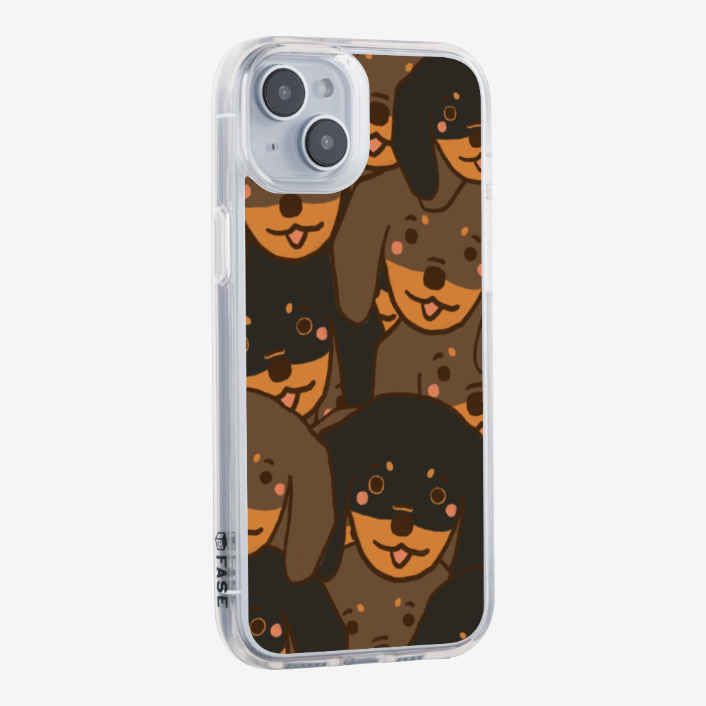 Crowded Dachshund Phone Case