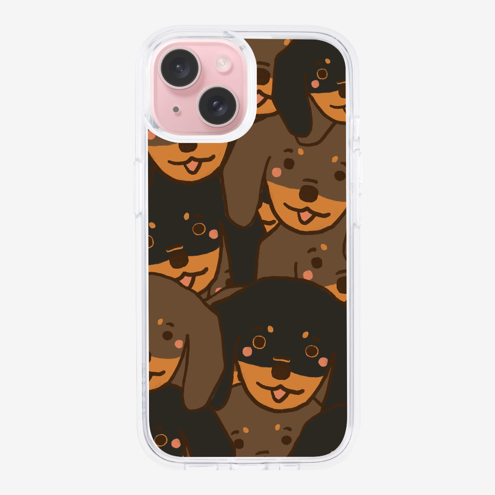 Crowded Dachshund Phone Case