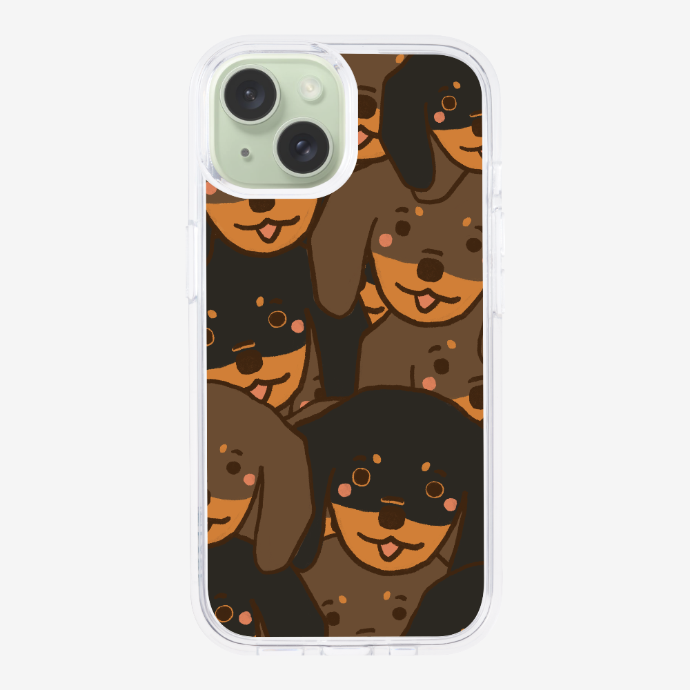 Crowded Dachshund Phone Case