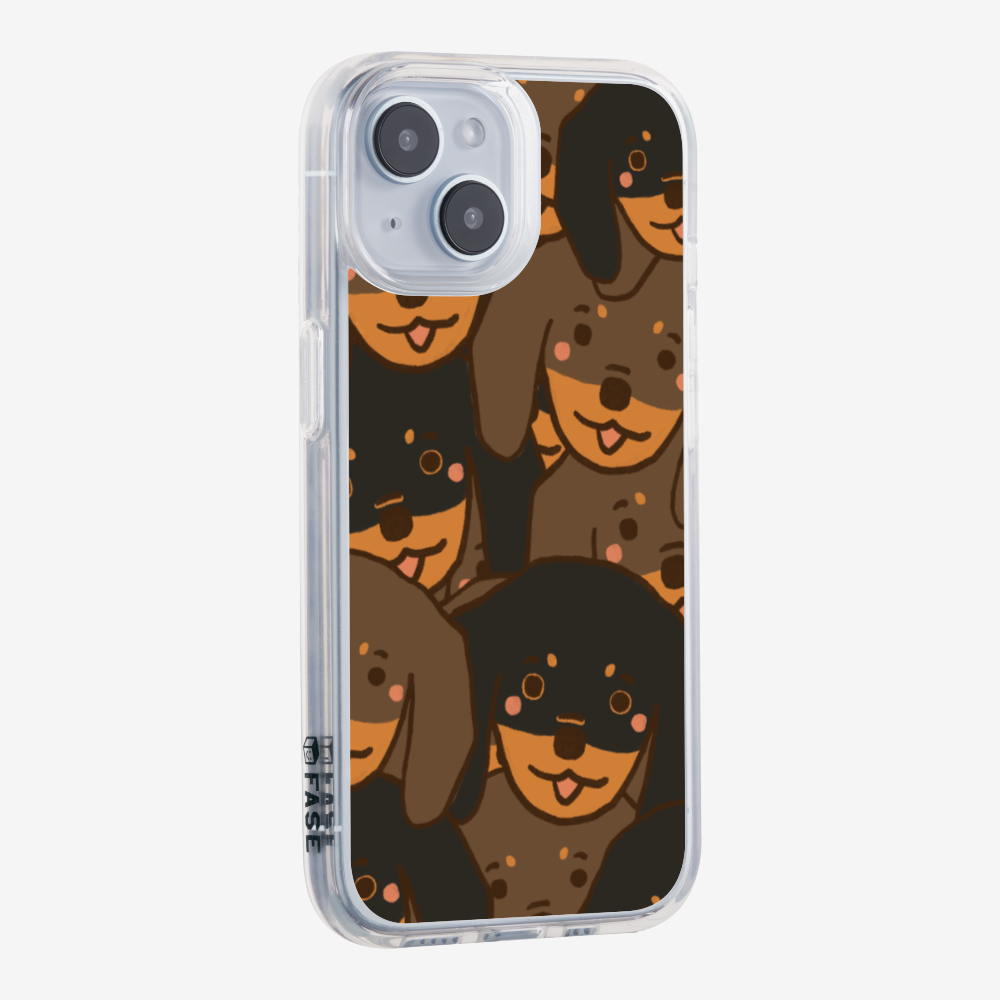 Crowded Dachshund Phone Case