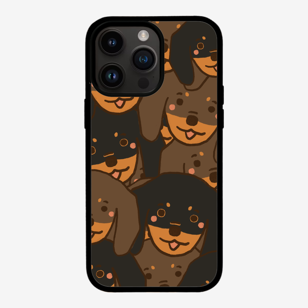 Crowded Dachshund Phone Case
