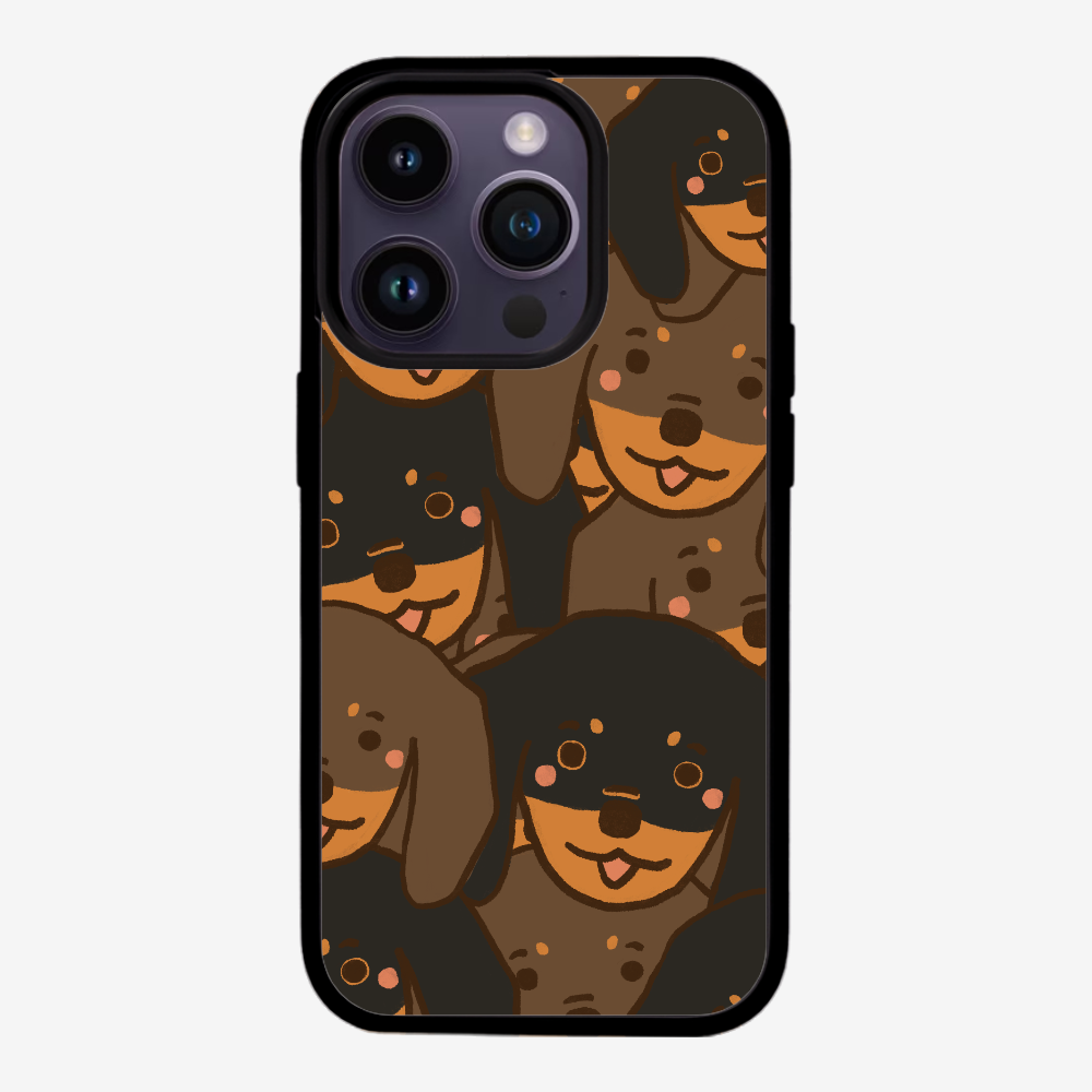 Crowded Dachshund Phone Case