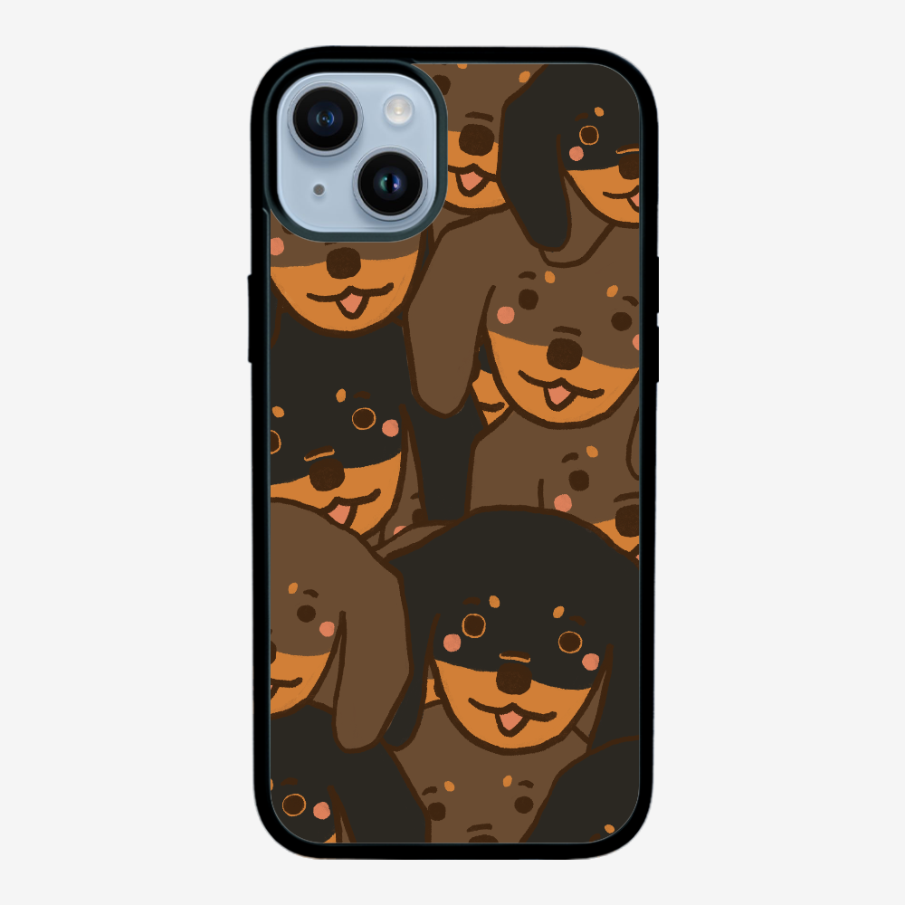 Crowded Dachshund Phone Case
