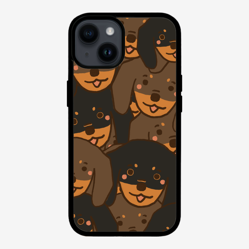 Crowded Dachshund Phone Case