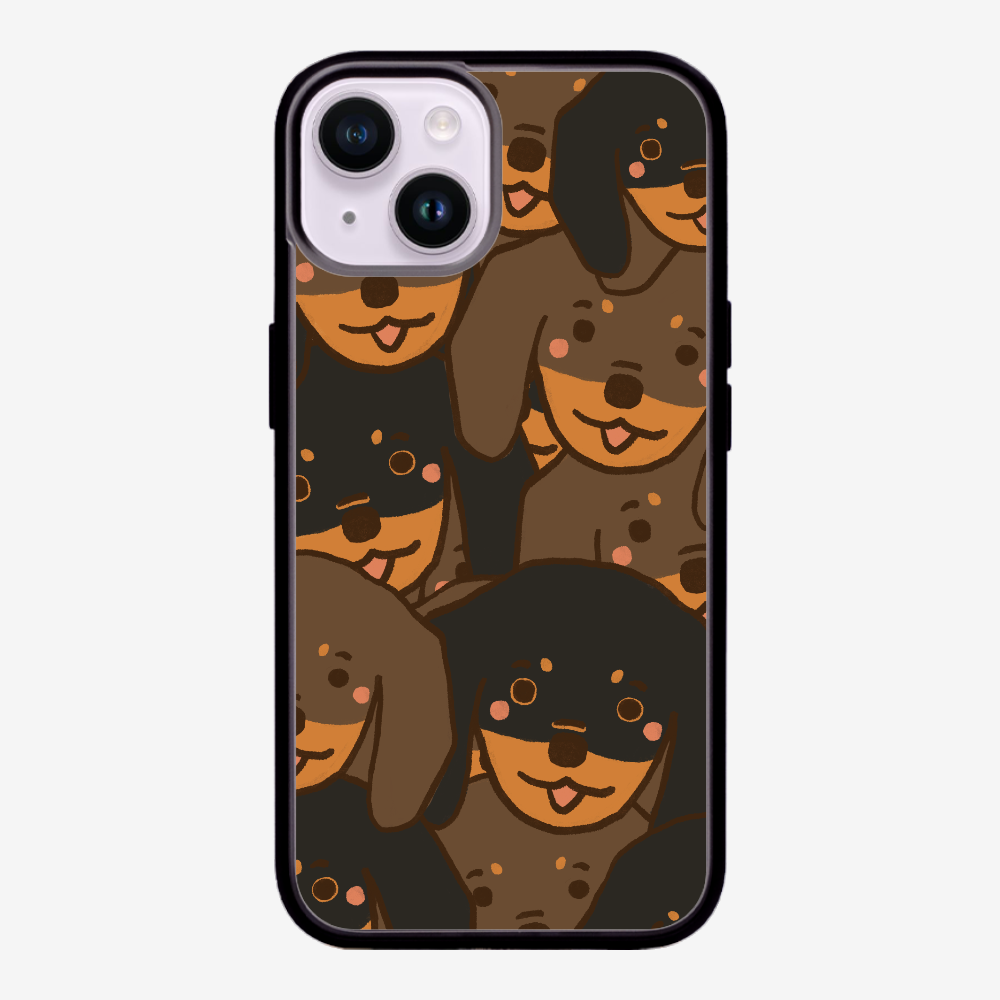 Crowded Dachshund Phone Case