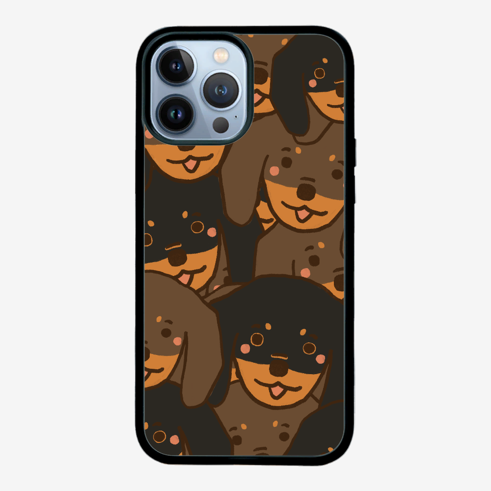 Crowded Dachshund Phone Case