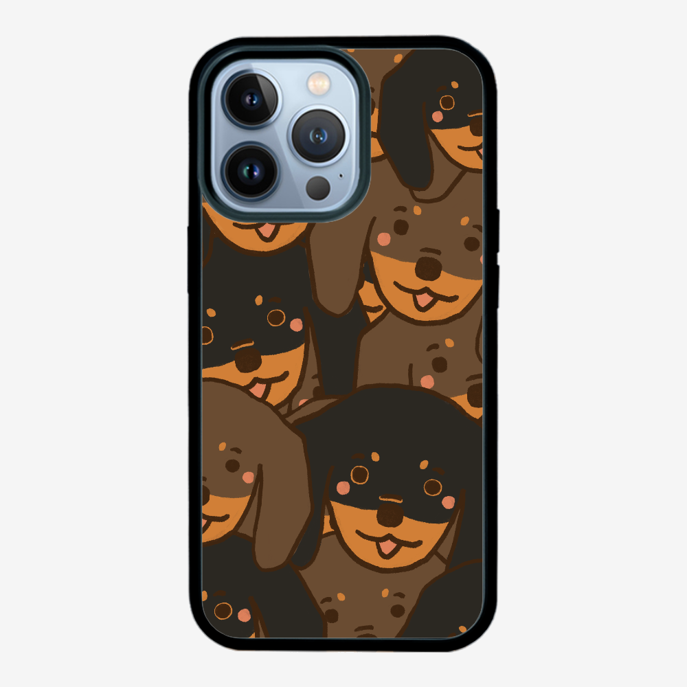 Crowded Dachshund Phone Case