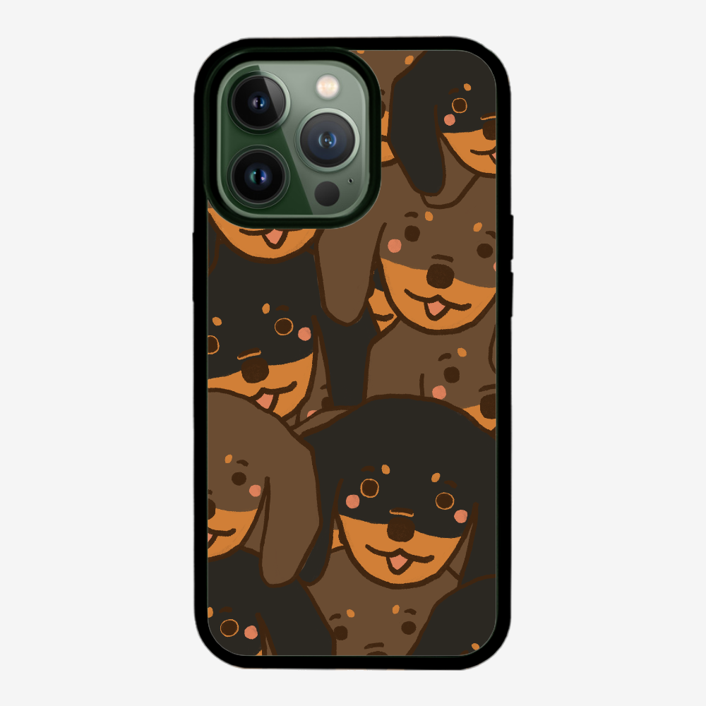 Crowded Dachshund Phone Case