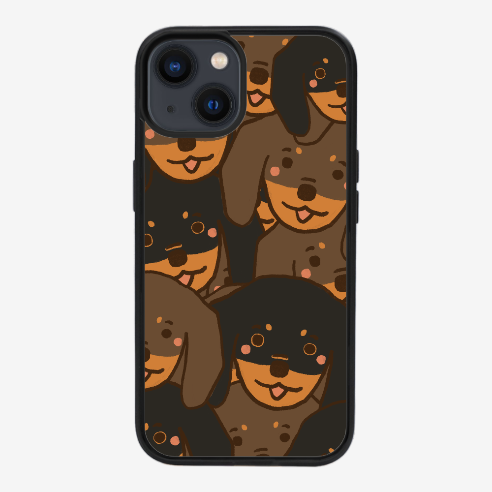 Crowded Dachshund Phone Case