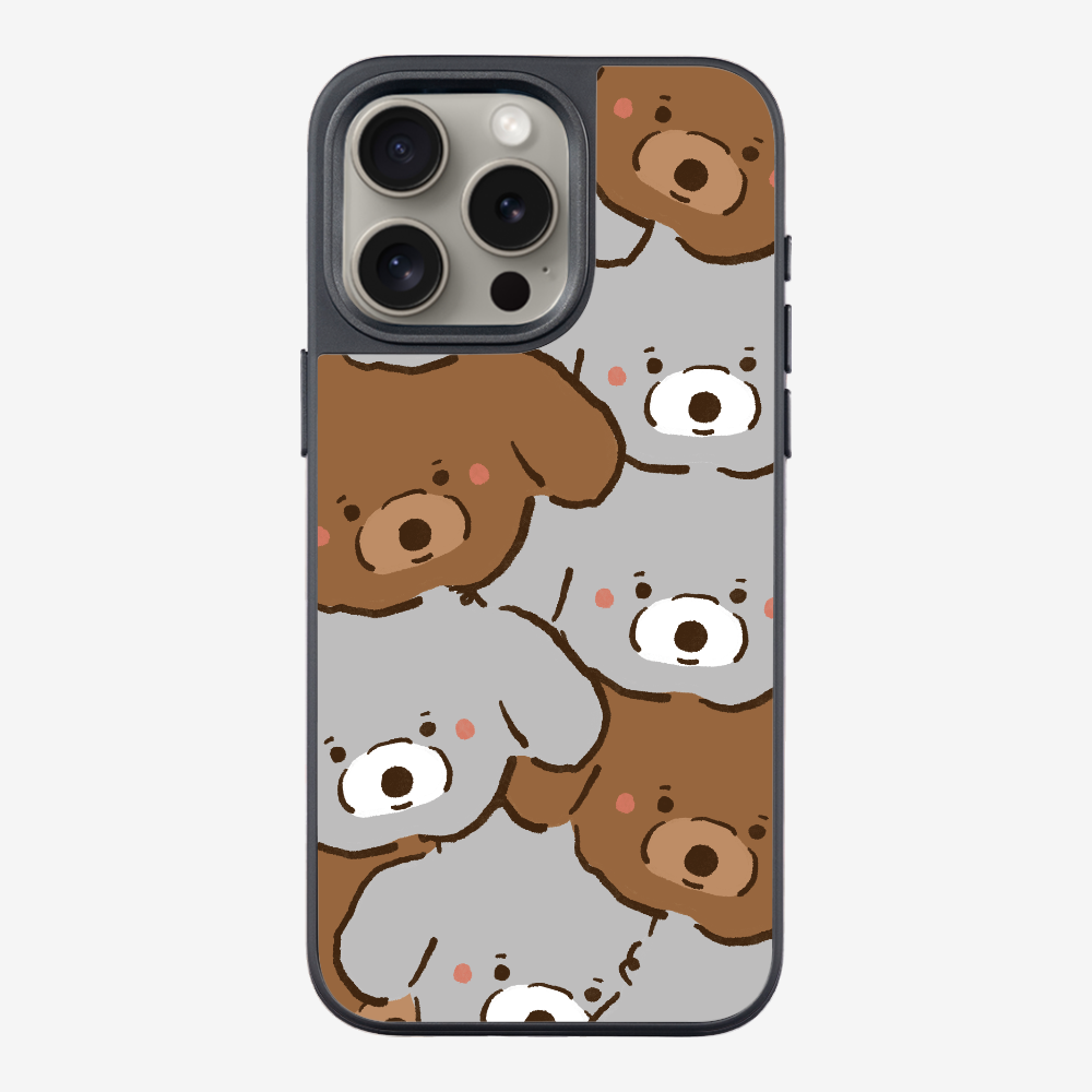 Crowded Poodle Phone Case