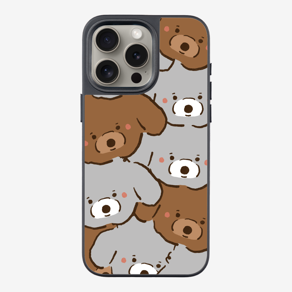 Crowded Poodle Phone Case