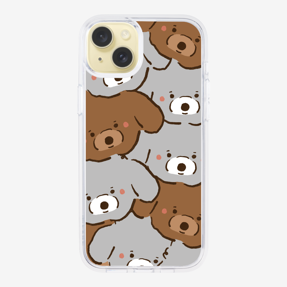 Crowded Poodle Phone Case