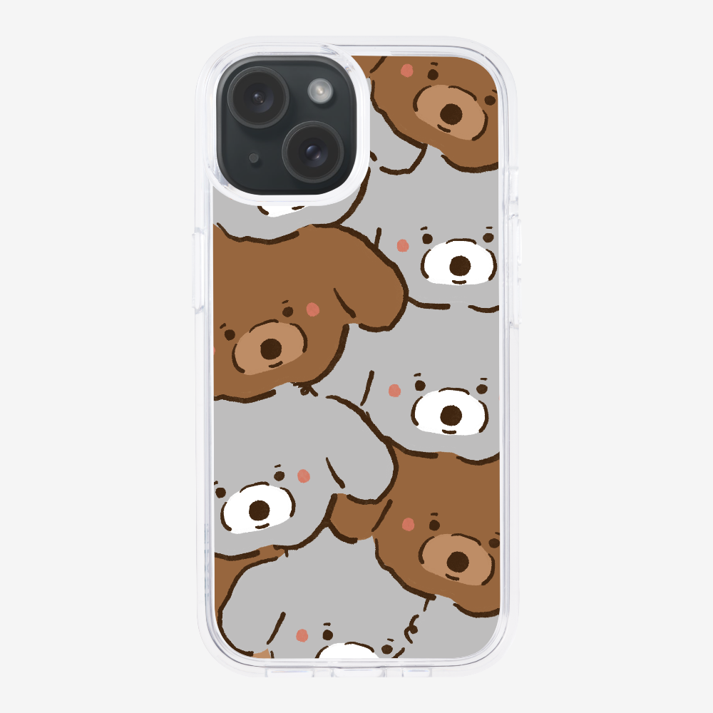 Crowded Poodle Phone Case