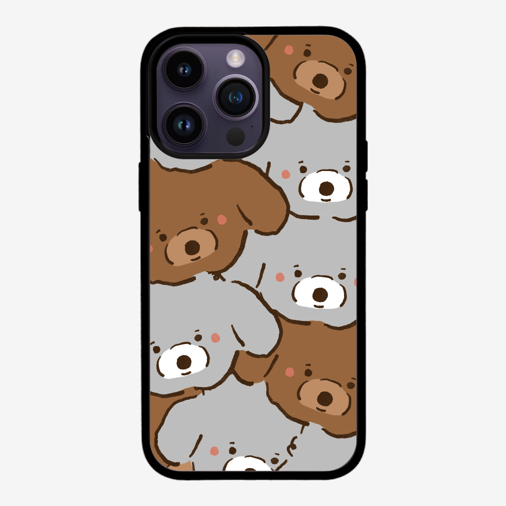 Crowded Poodle Phone Case