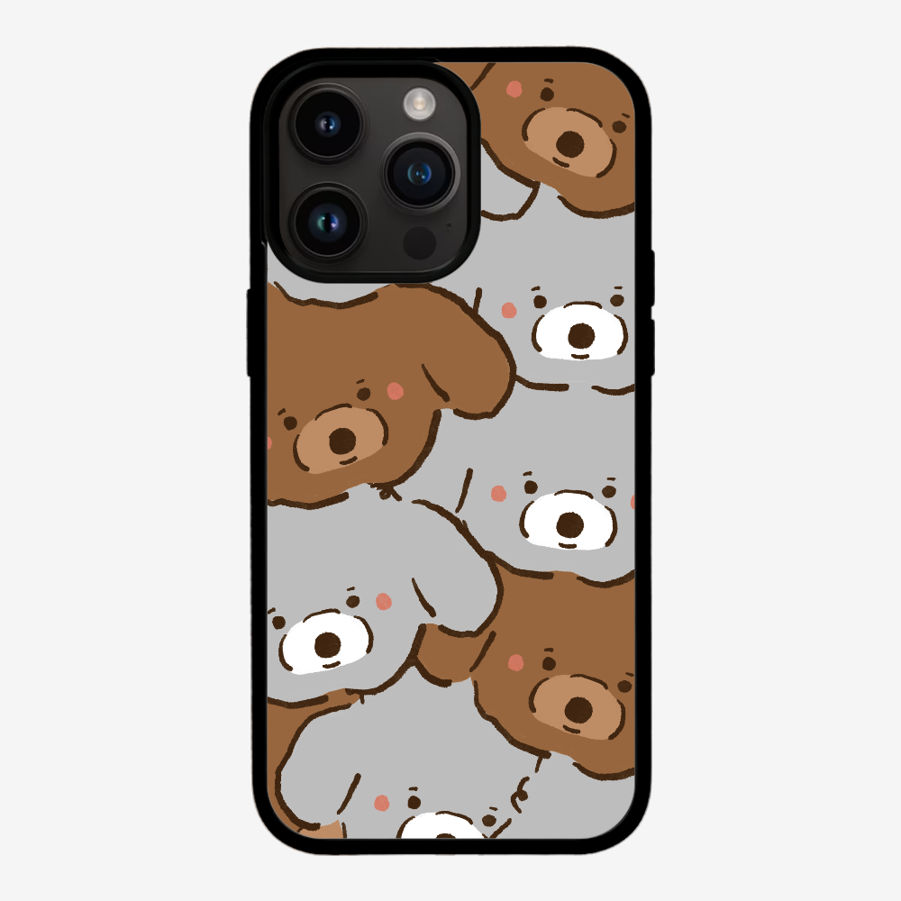 Crowded Poodle Phone Case