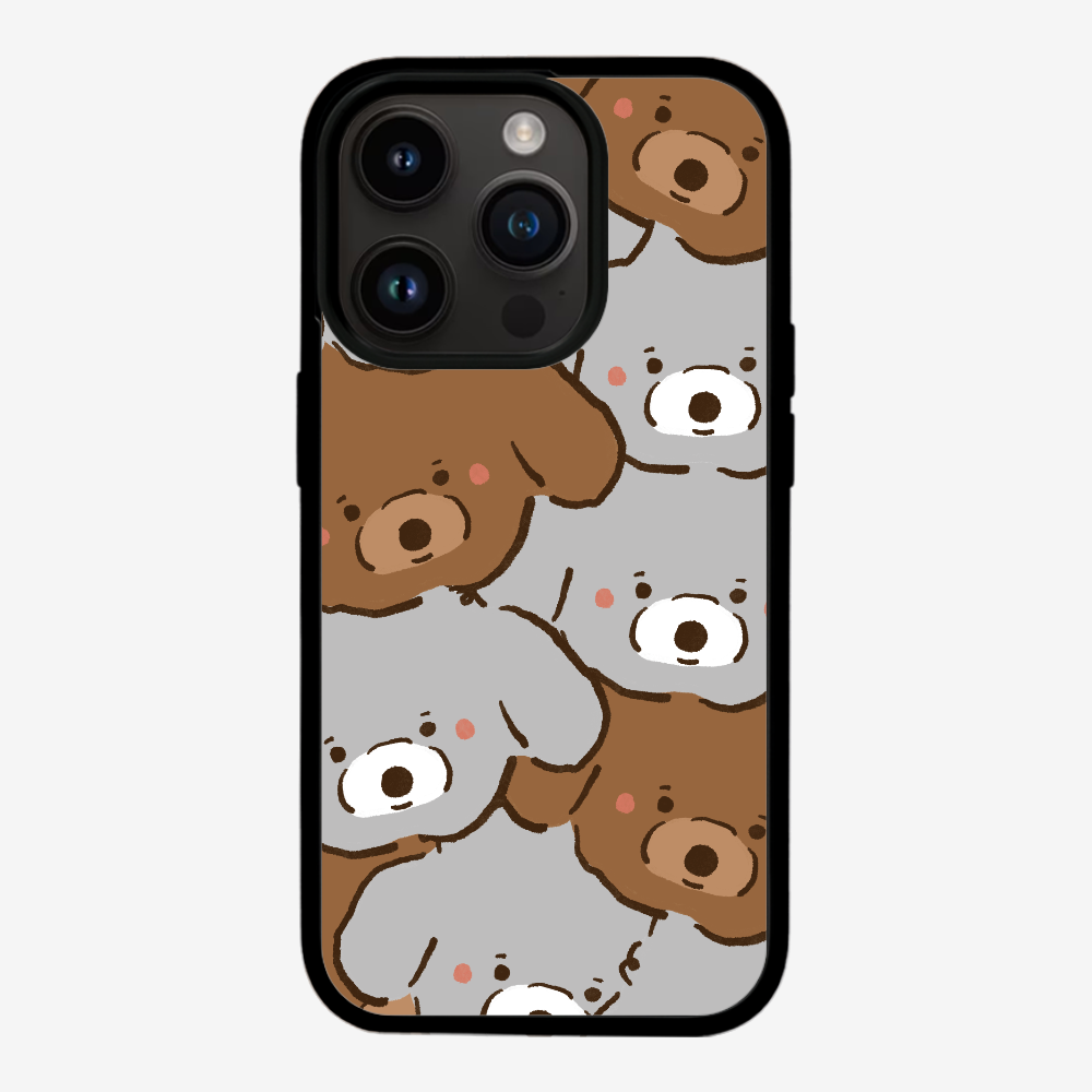 Crowded Poodle Phone Case