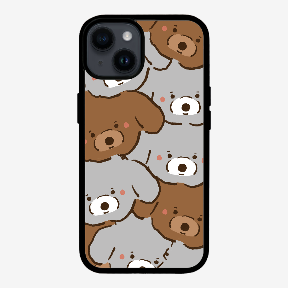 Crowded Poodle Phone Case