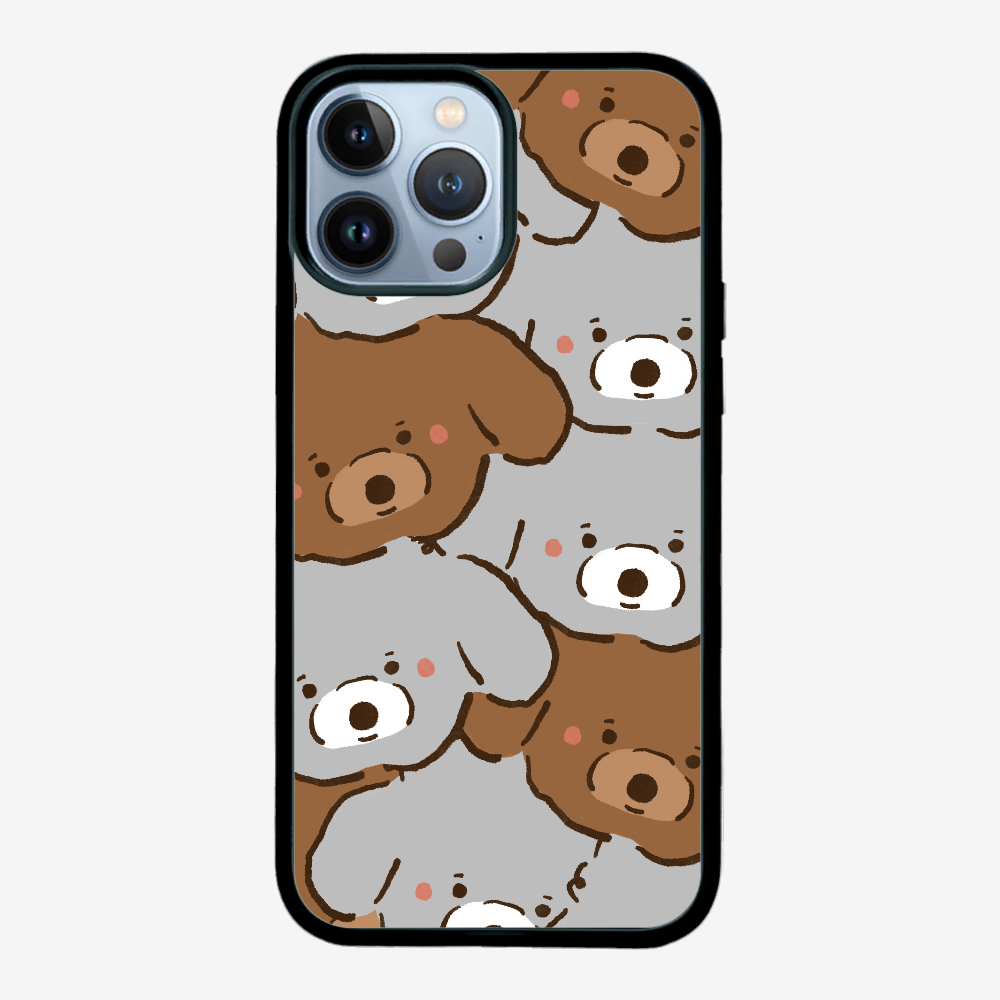 Crowded Poodle Phone Case