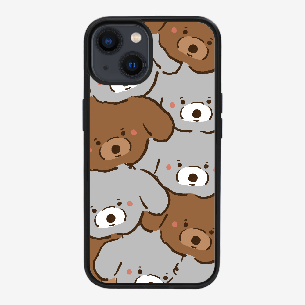 Crowded Poodle Phone Case