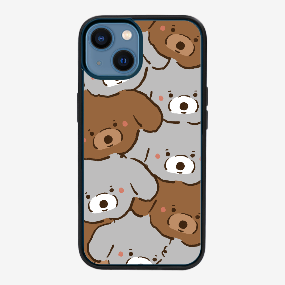 Crowded Poodle Phone Case